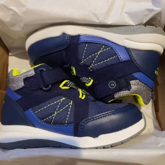 Munchkin Navy High top Sneakers kids size 8M - Picture 5 of 9